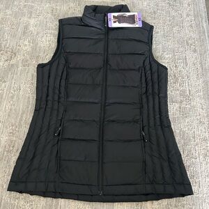 Women's Black Puffer Vest